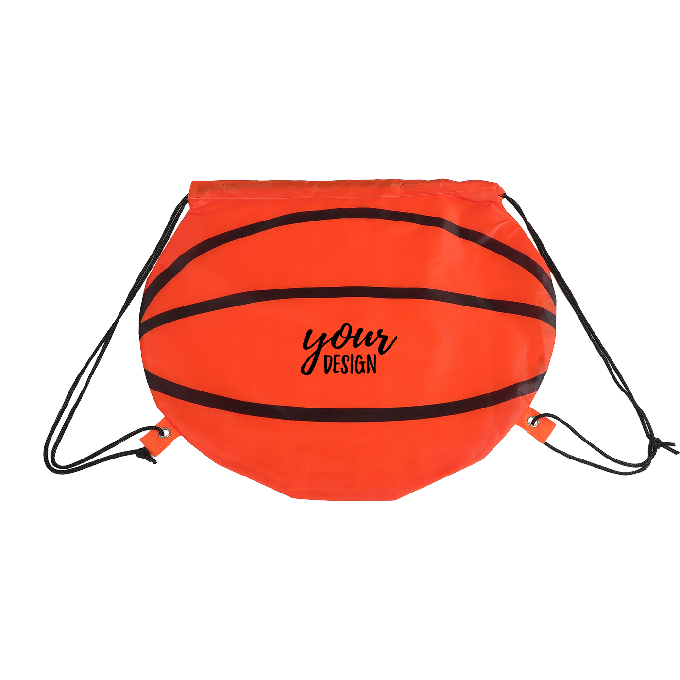 Rucksack mit Kordelzug, Basketballform