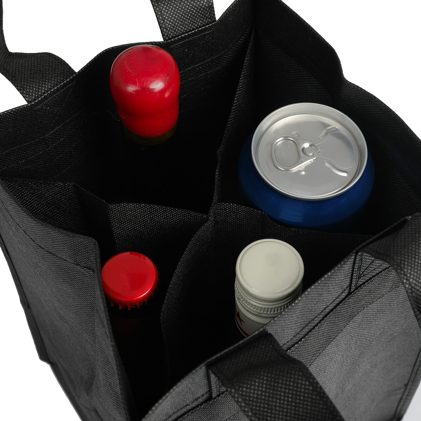 Non Woven 4 Bottle Wine Tote Bag2