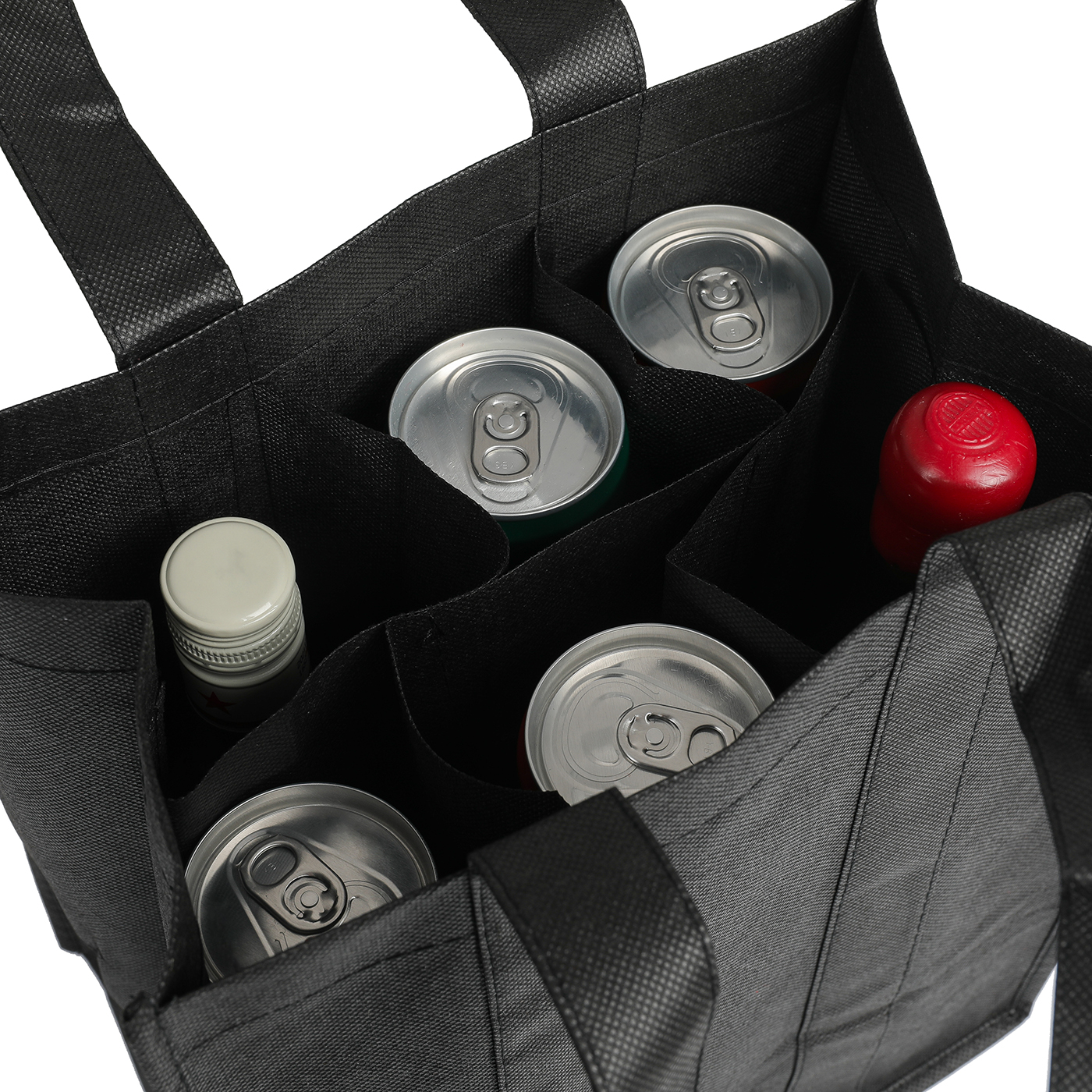 Custom Non Woven Six Bottle Wine Bag2