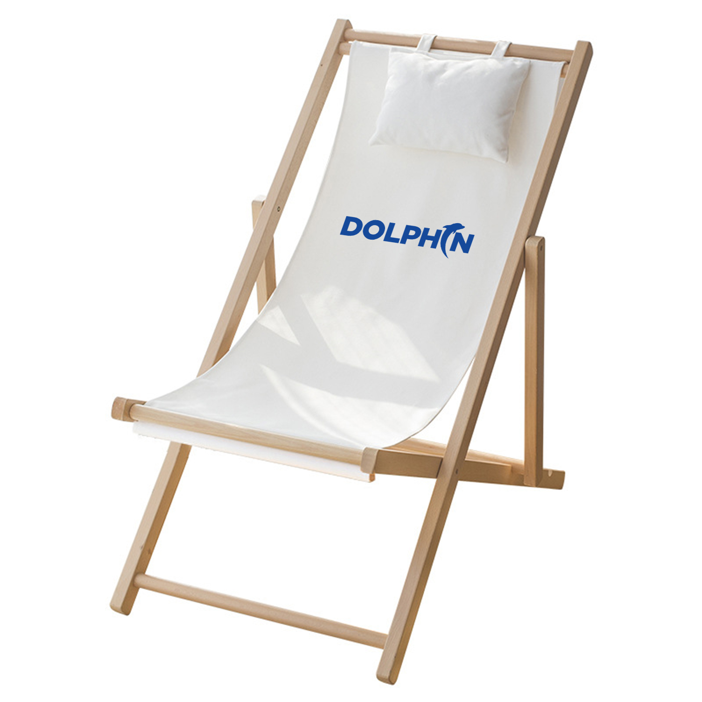 Strand-Sling-Stuhl, aus Holz, faltbar