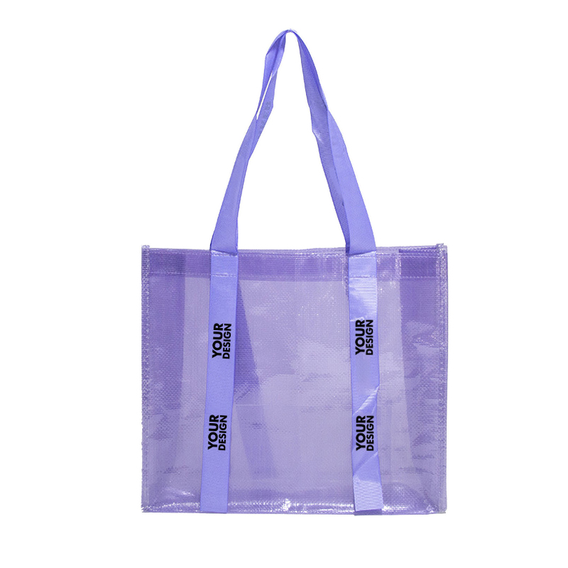 Custom Transparent PP Laminated Tote Bag1