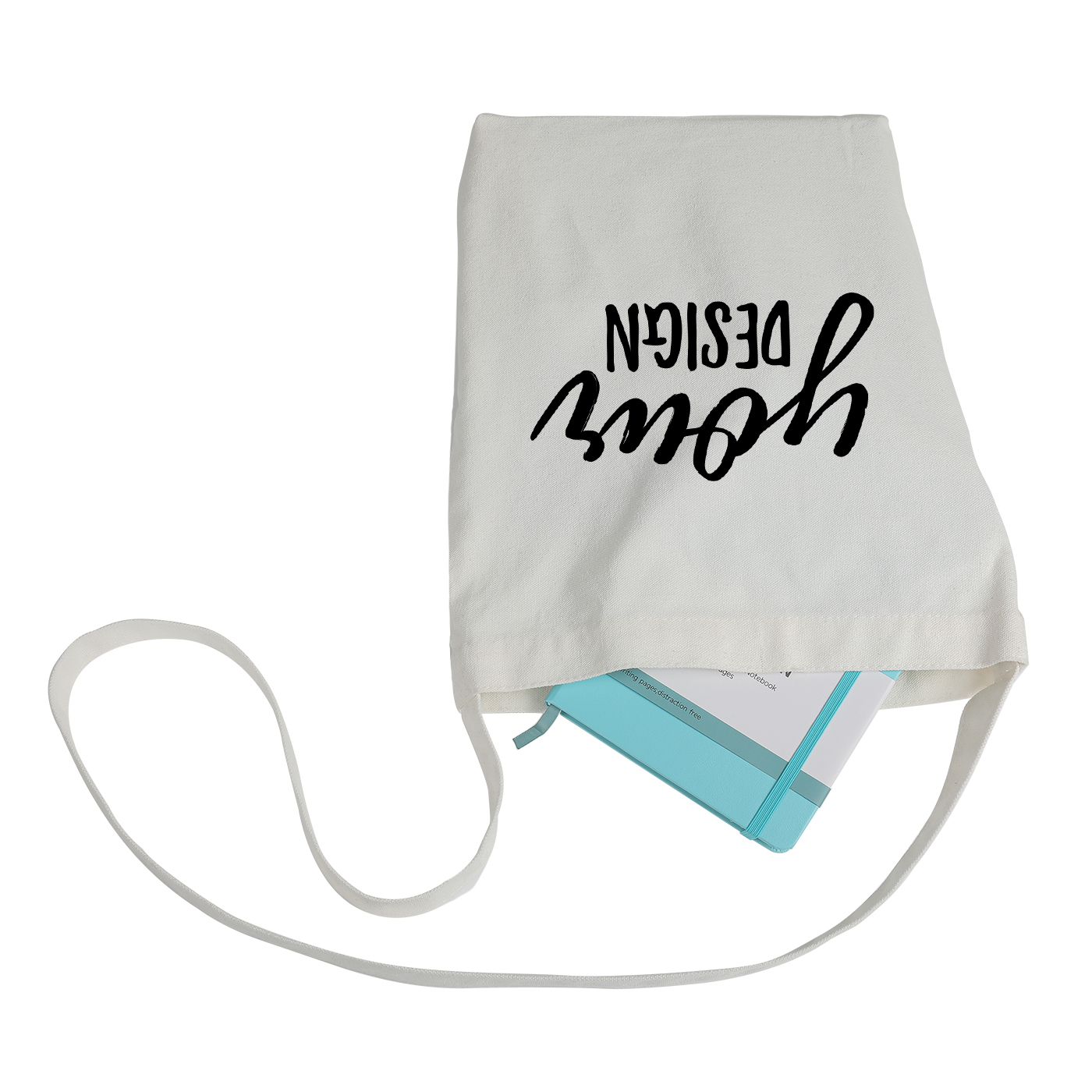 Custom 350ml Canvas Tote Bag with Long Strap1