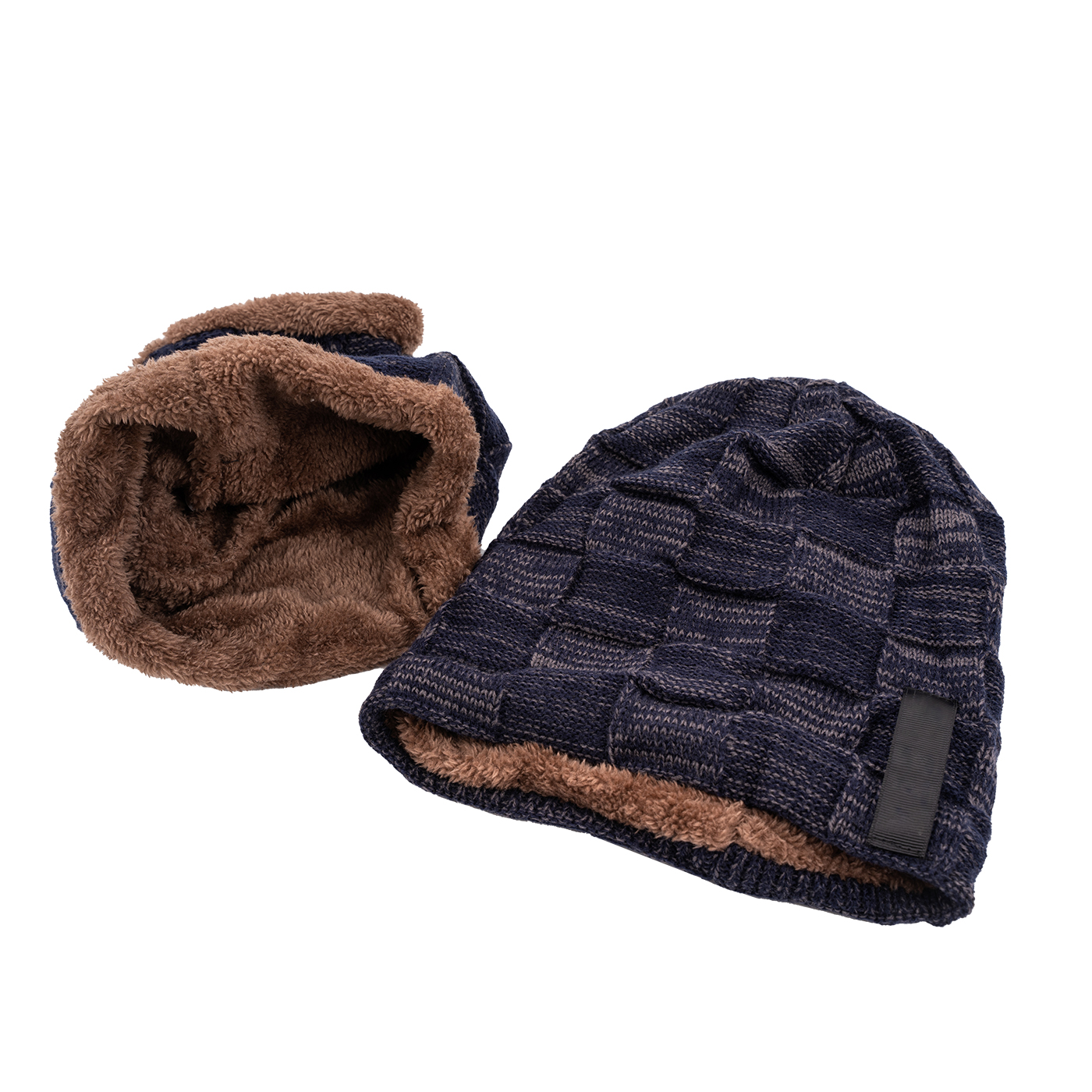 Fleece Beanie Scarf Set1