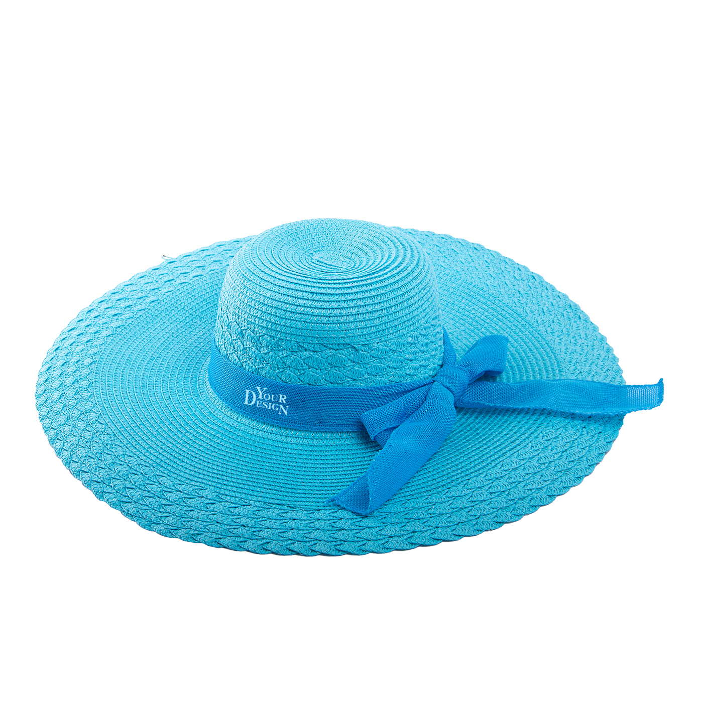 Foldable Wide Brim Floppy Straw Hat With Bow