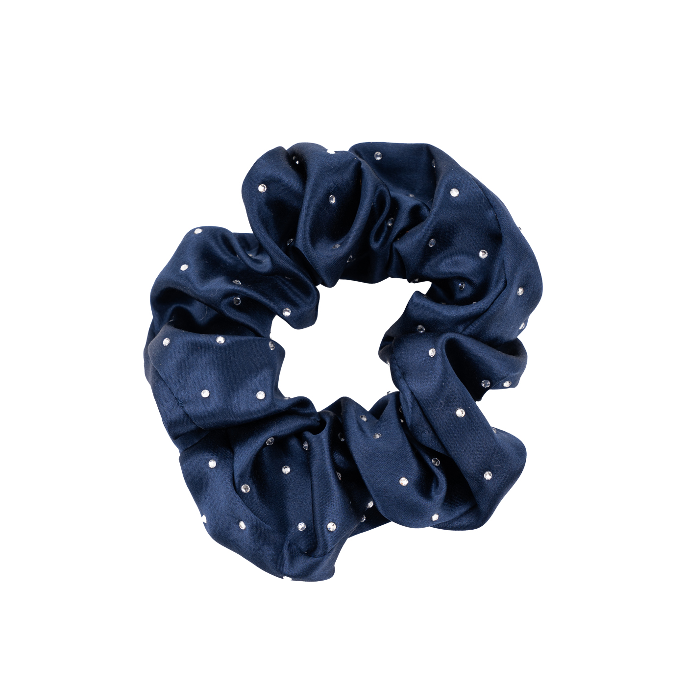 Silk Hair Scrunchie With Crystal