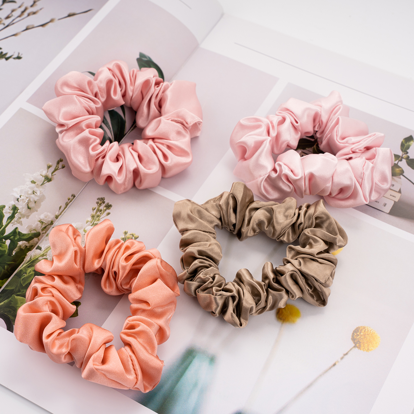 Silk Hair Ties Set1