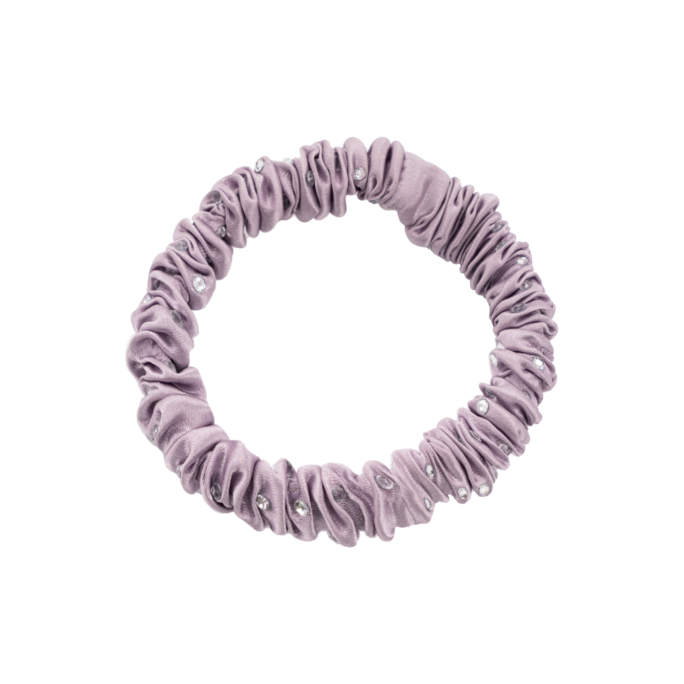 Crystal Skinny Silk Scrunchie