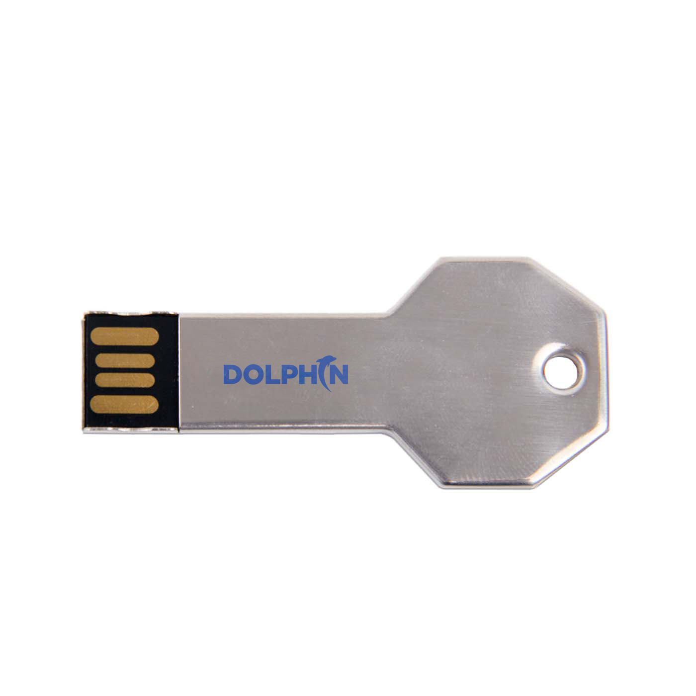 USB-Speicherstick, Metall, Schlüsselform, 2 GB