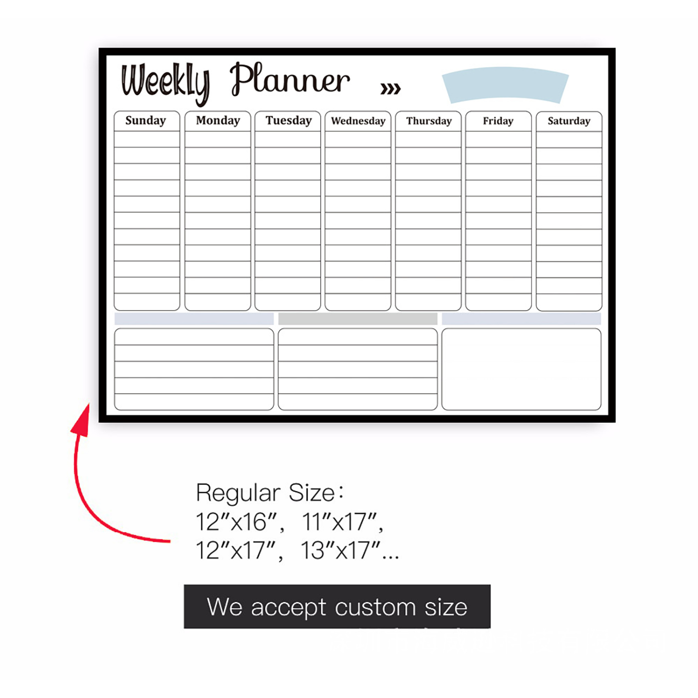 Dry Erase Magnetic Refrigerator Calendar3