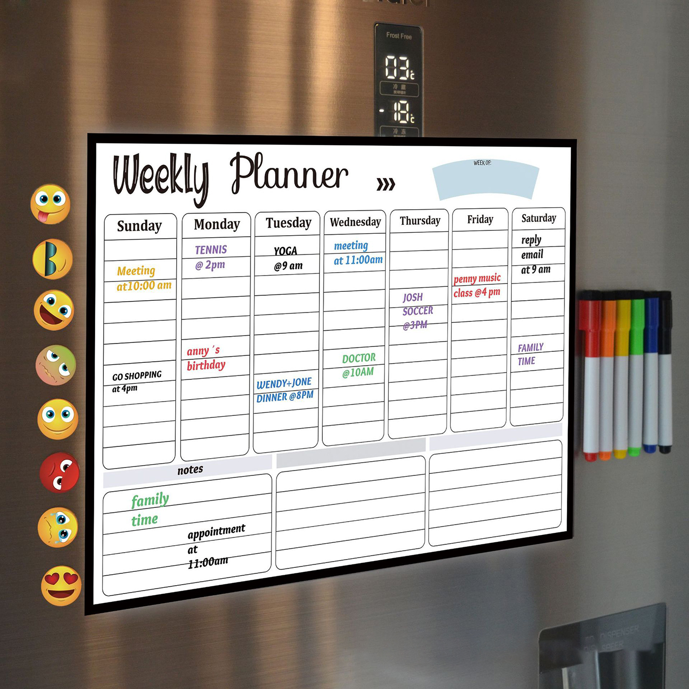 Dry Erase Magnetic Refrigerator Calendar2