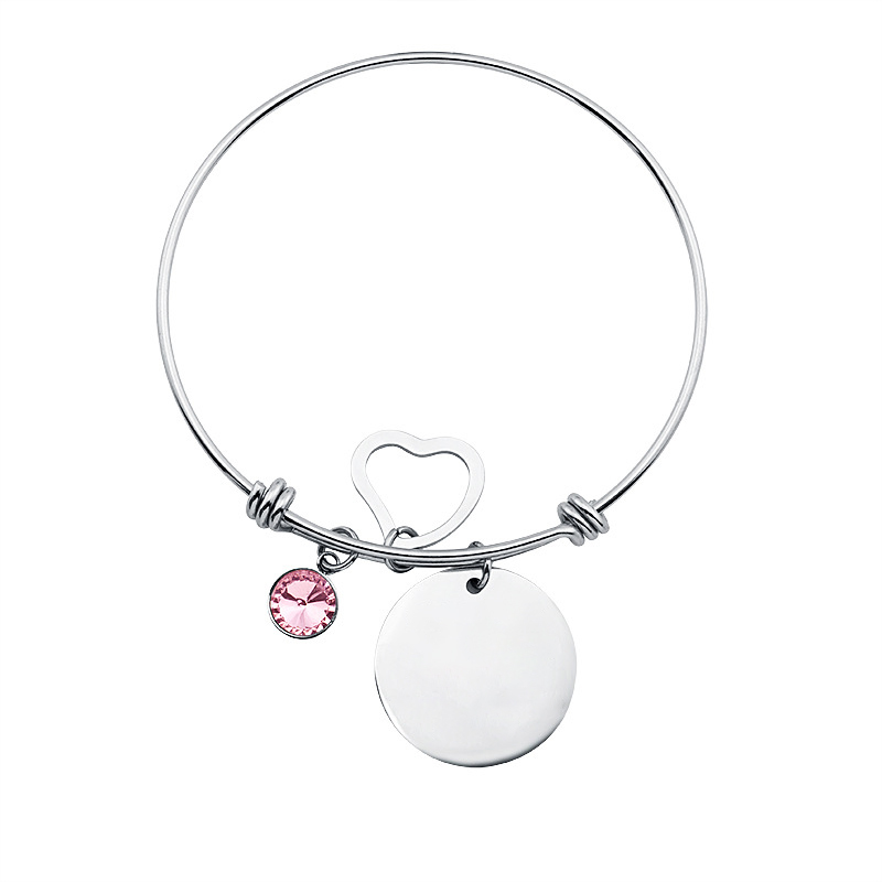 Metal Charm Bangle Bracelet3