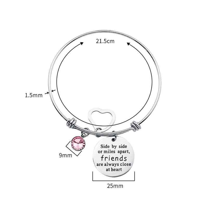 Metal Charm Bangle Bracelet2