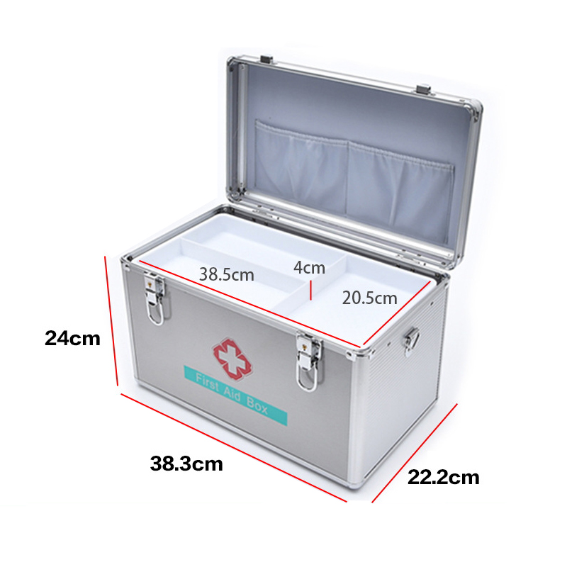 16 Inch Aluminum Alloy First Aid Box1