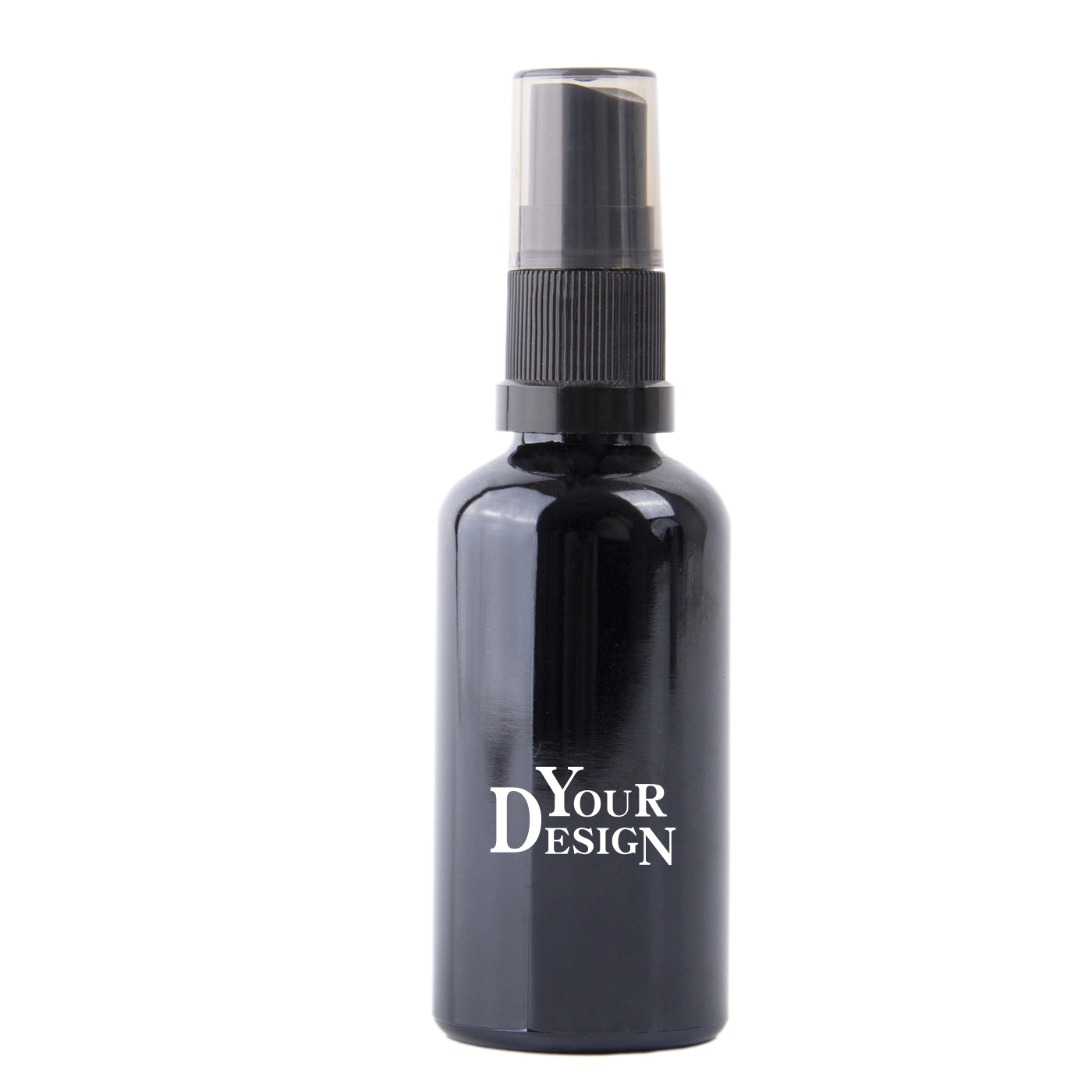 2 oz. Black Glass Spray Bottle