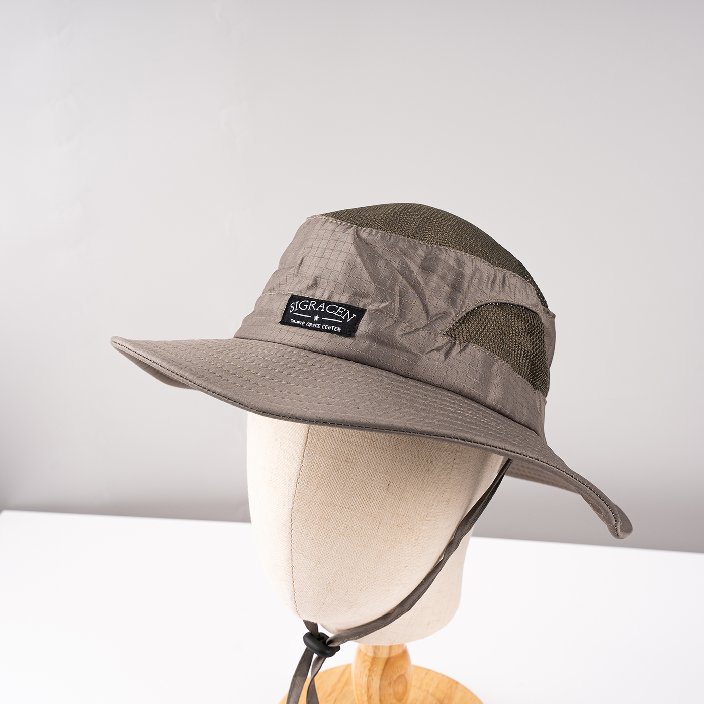 Men's Mesh Fishing Boonie Hat With String2