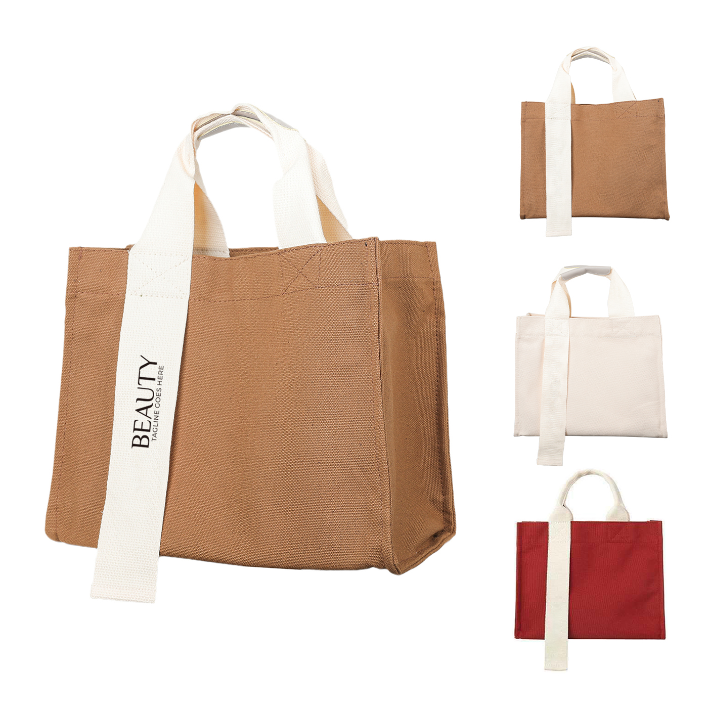 Canvas Horizontal Shoulder Tote Bag