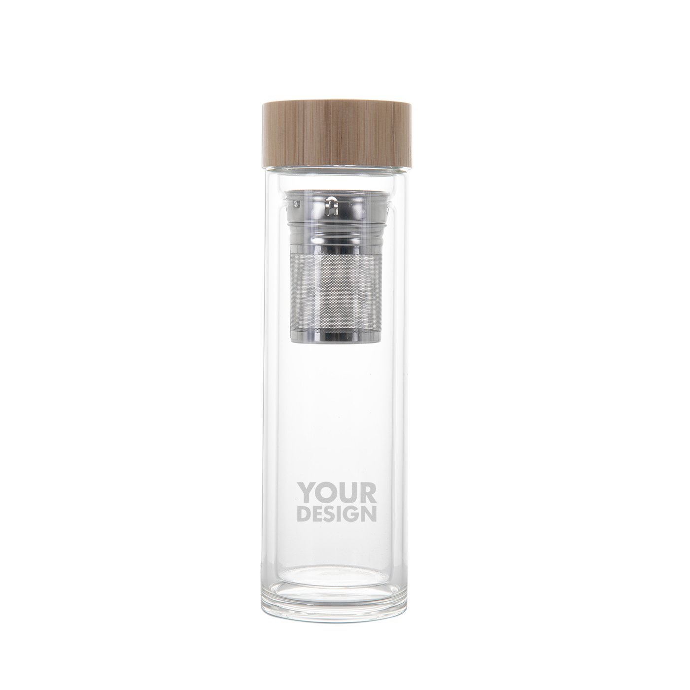 Custom Glass Water Bottle With Tea Infuser2