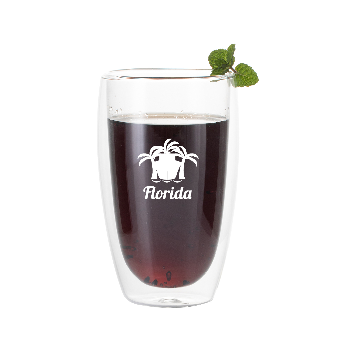 Trinkglas, 15 oz., doppelwandig, klar