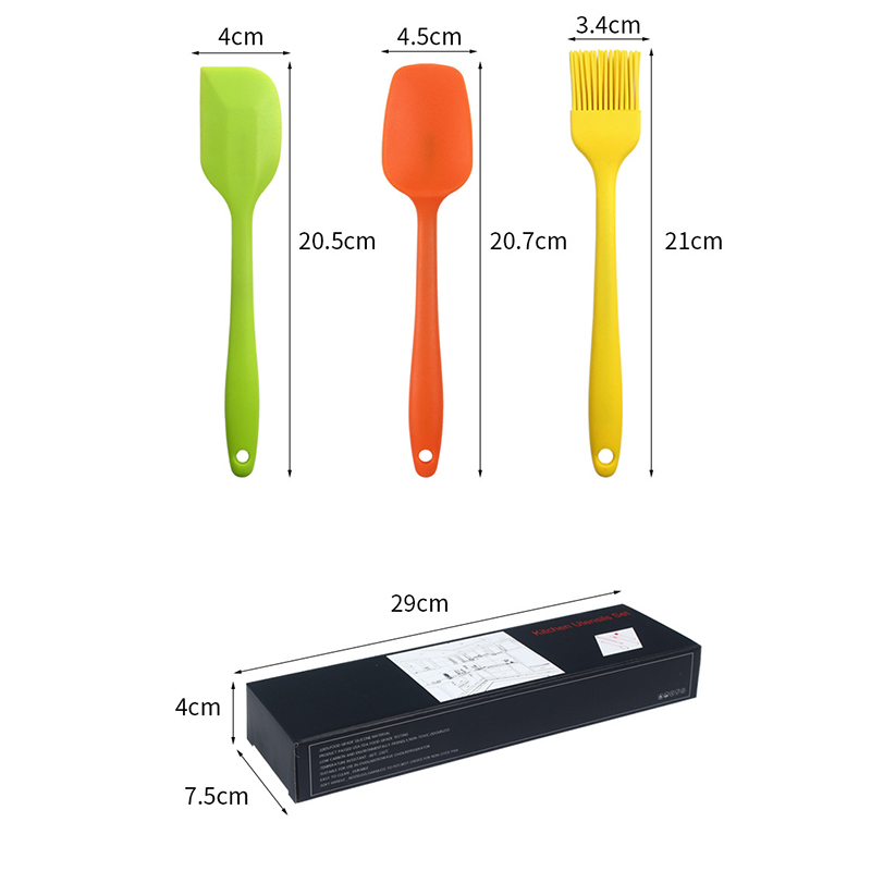 Custom 6 Pcs Silicone Spatula Set3