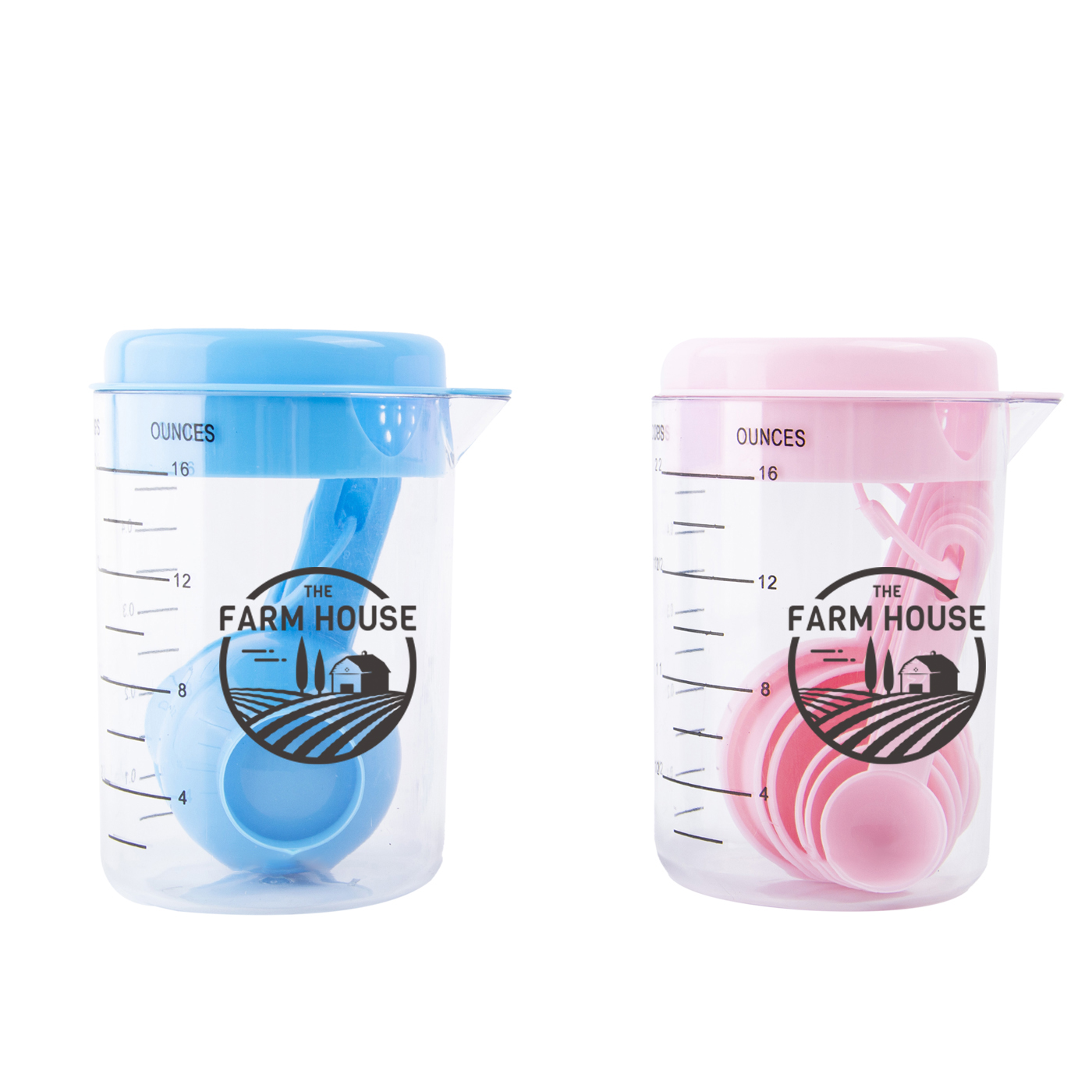 Messbecher und Löffel-Set, Kunststoff, 7-tlg