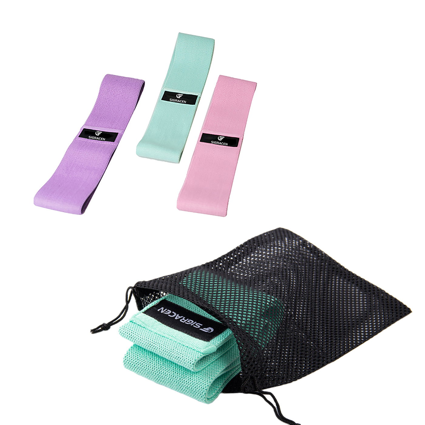 Latexband, Yoga-Widerstands-Booty-Band, 3 Stück