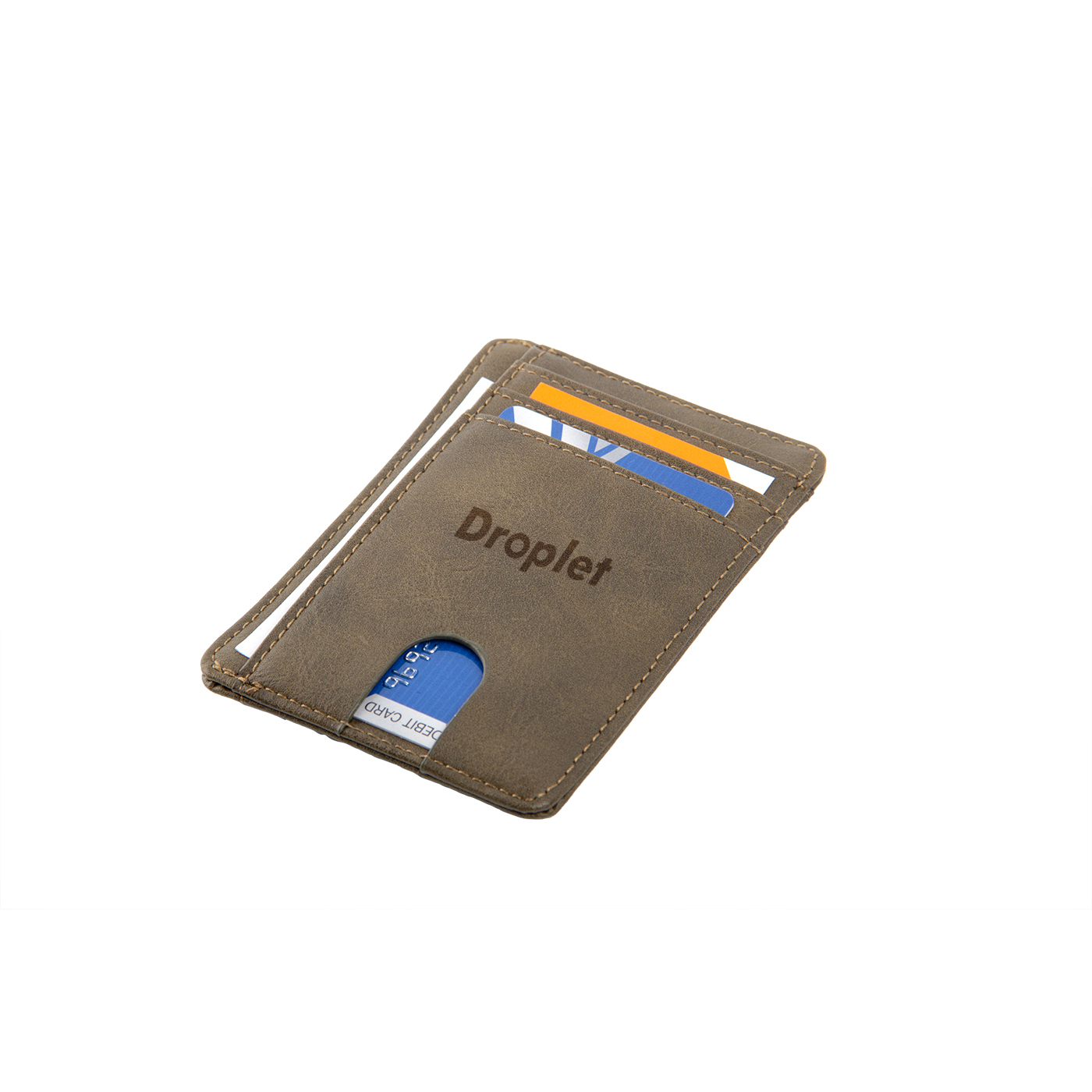 Kartenhalter mit RFID-Schutz, PU-Leder