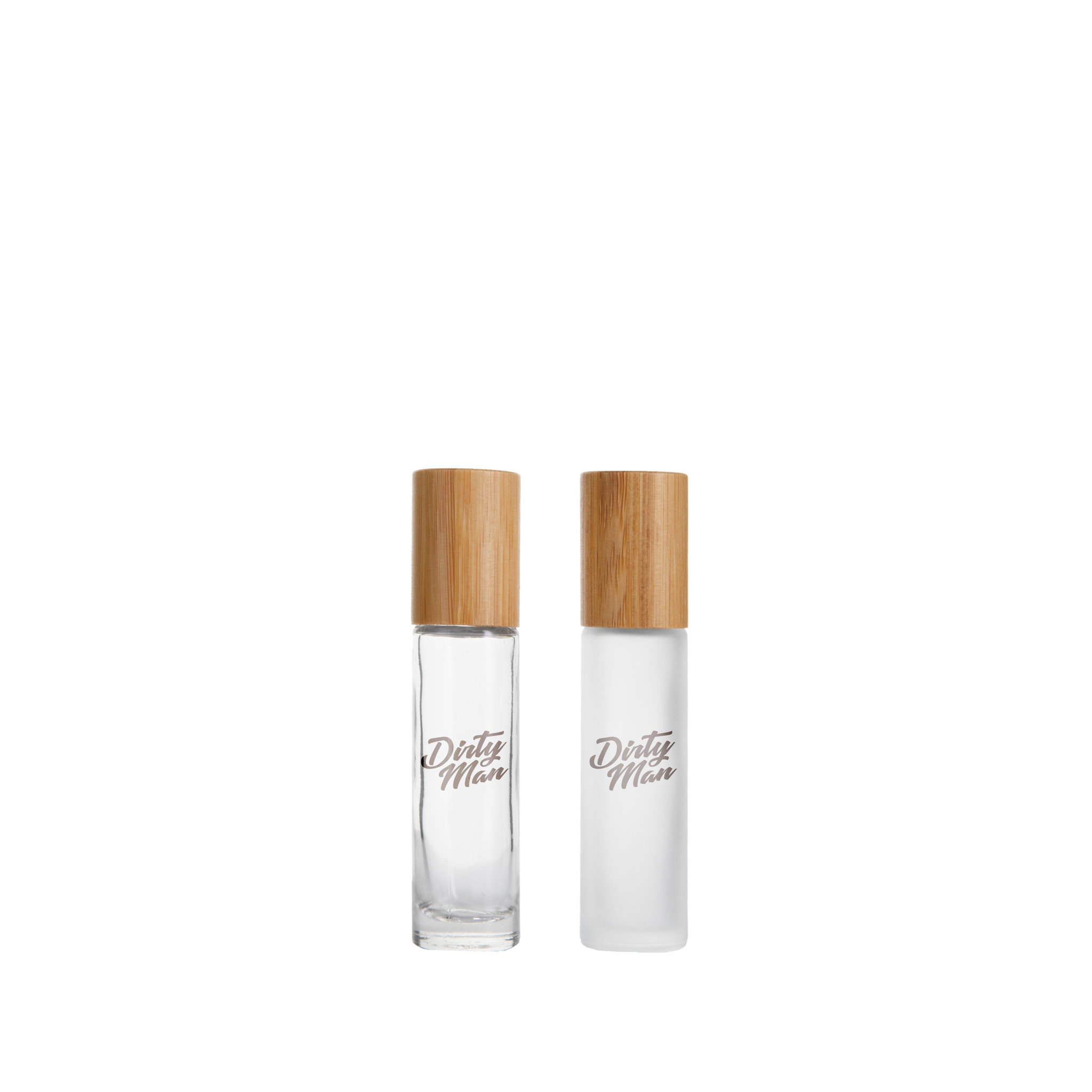 Rolle auf Flasche mit Bambus Deckel, Glas, 10ml