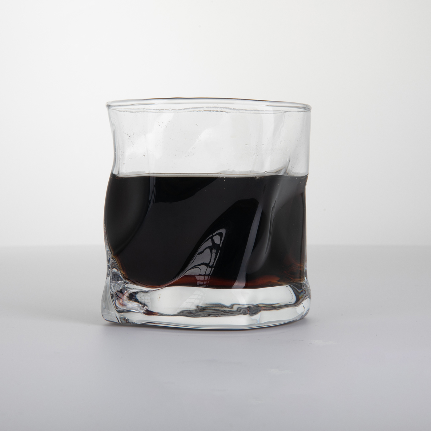 Clear Irregular Whiskey Glass1