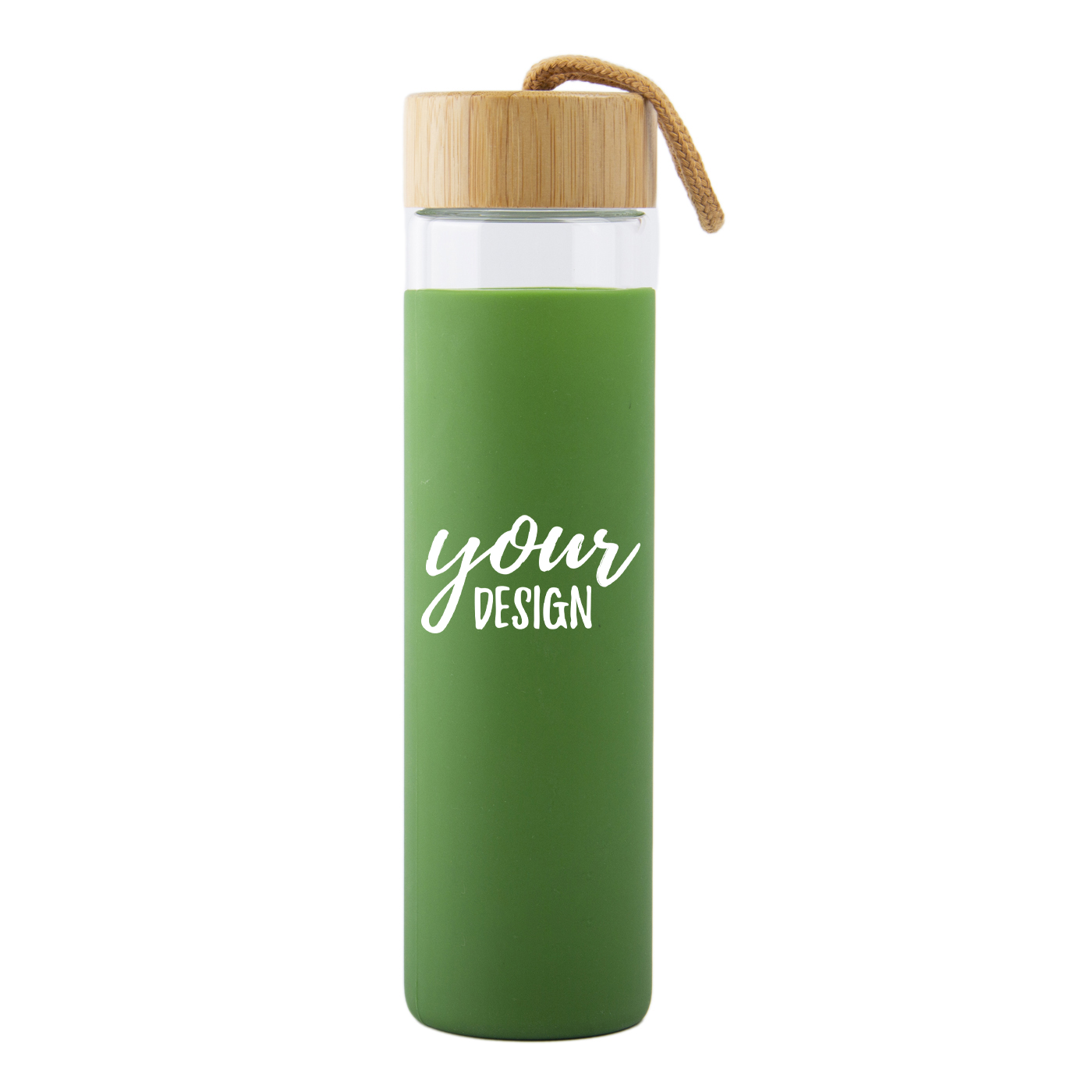 20 oz. Glass Water Bottle With Silicone Sleeve