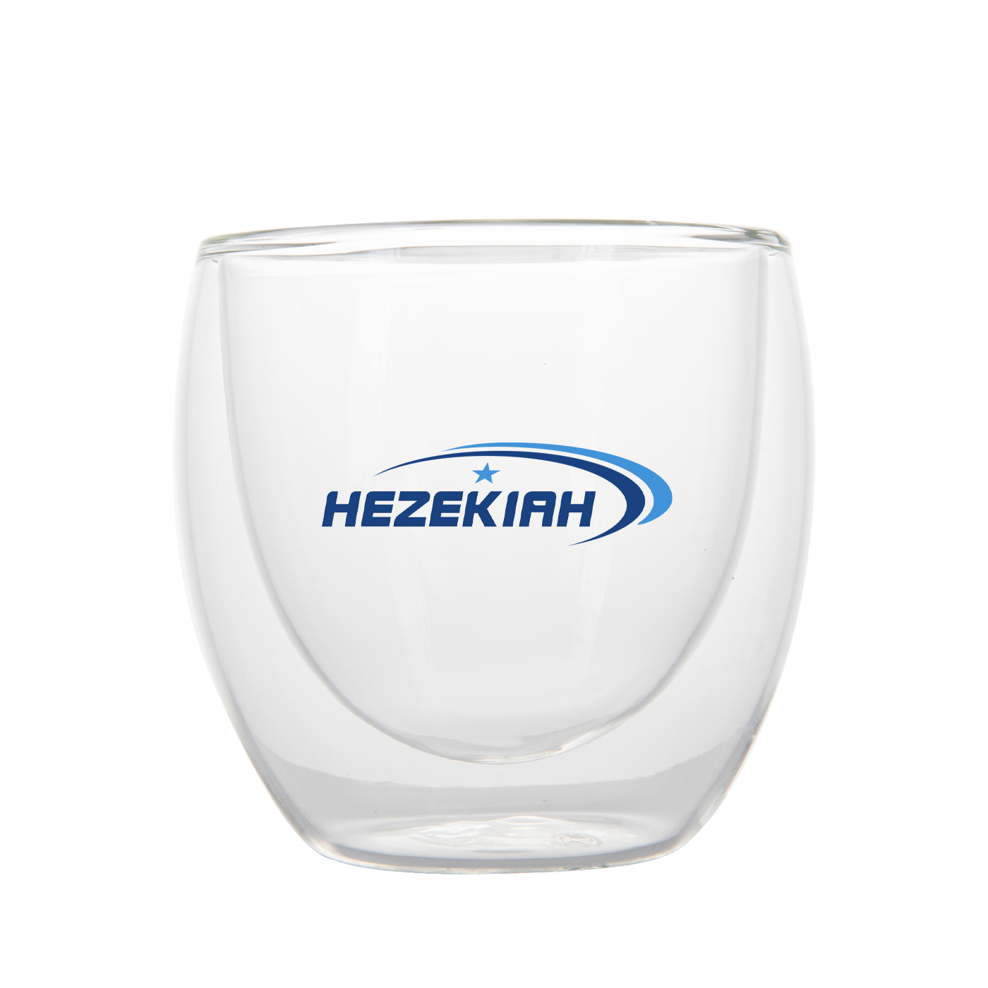 Kaffeetasse aus Glas, doppelschichtig, transparent, 5 oz.