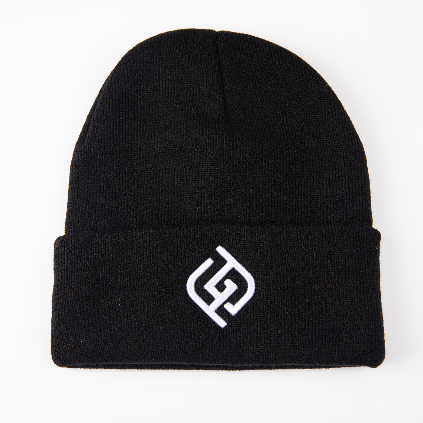 3D Embroideried Knit Beanie With Cuff1