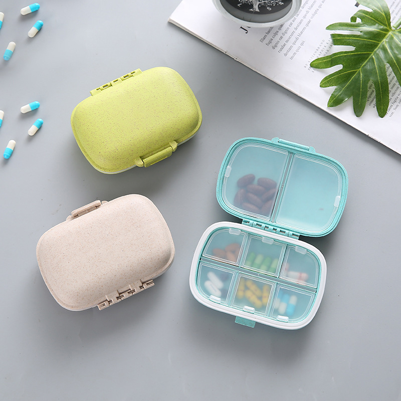 Wheat Straw Portable Pill Storage Case3