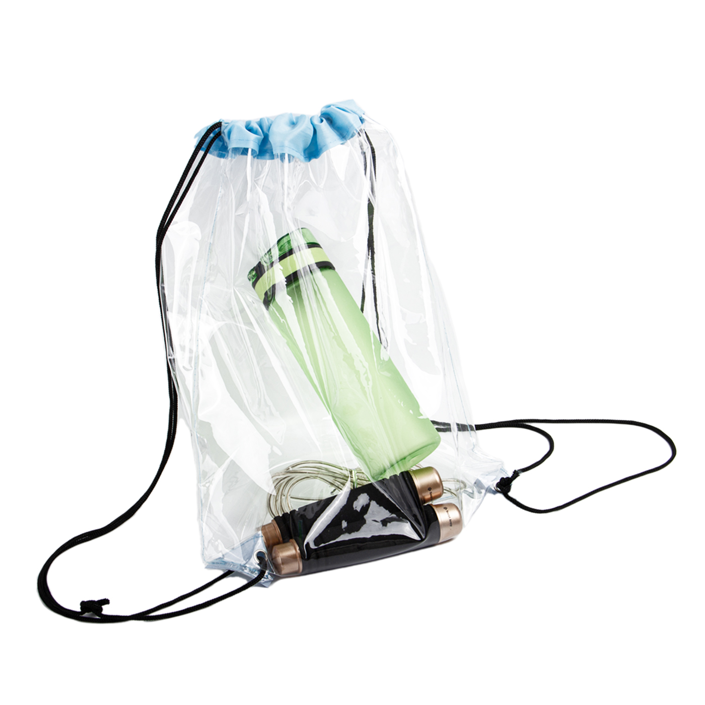 Printed Waterproof Clear Drawstring Bag2