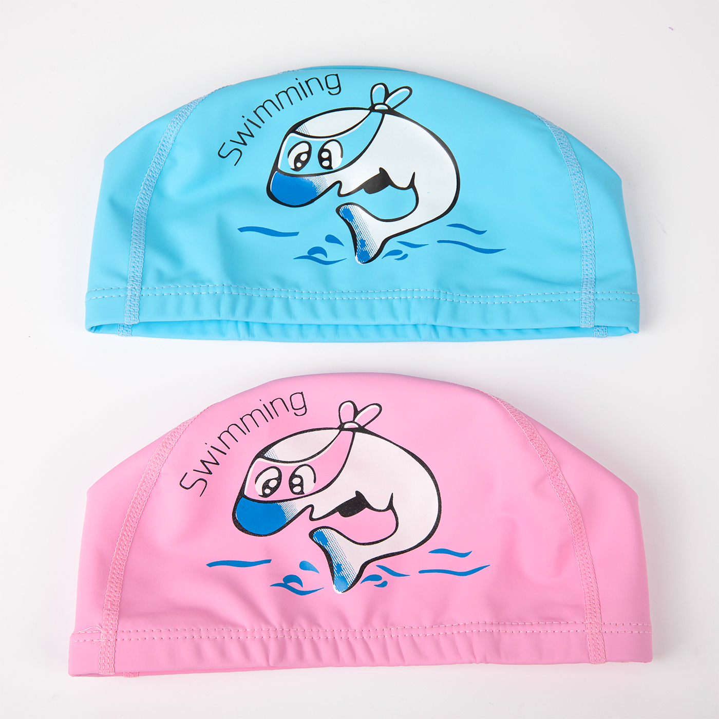 High Quality PU Swimming Cap For Kids2