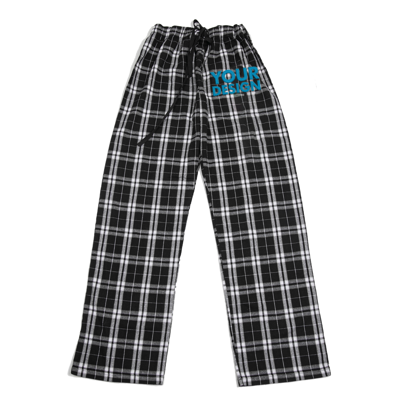 Plaid Drawstring Lounge Pants1