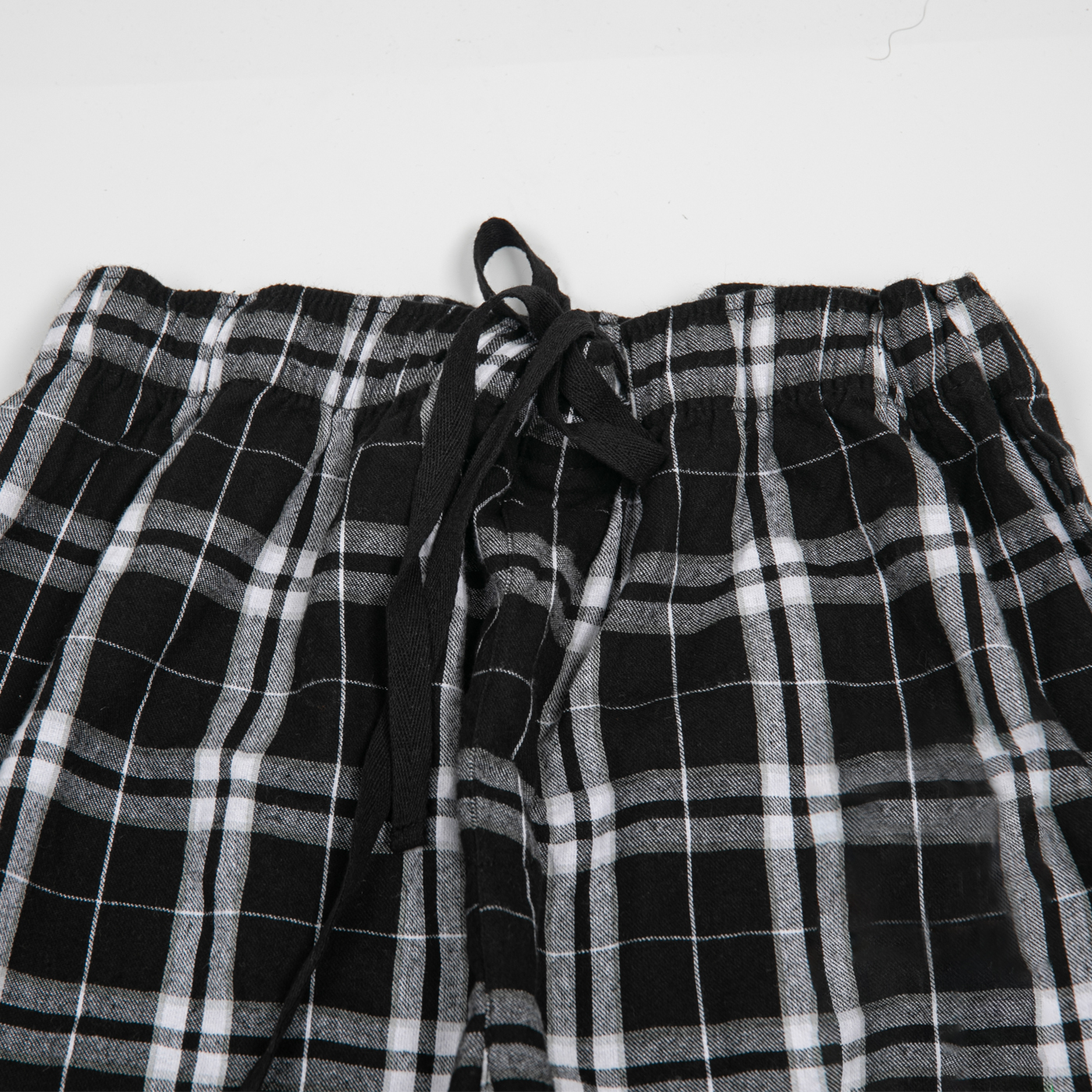 Plaid Drawstring Lounge Pants2