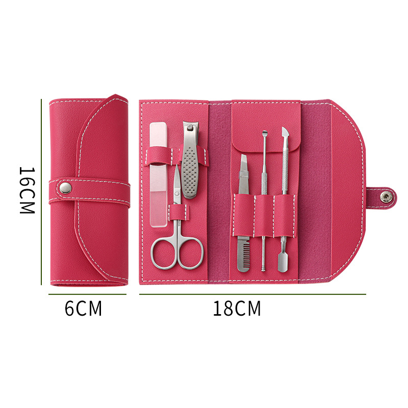 Manicure Set With PU Leather Case1