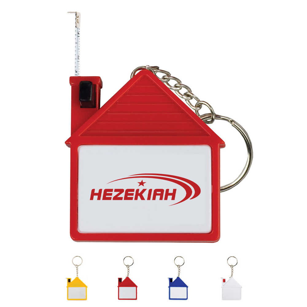 House Shape Tape Measure With Key Chain