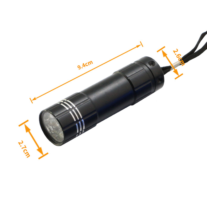 9 LED Mini Bright Flashlight2