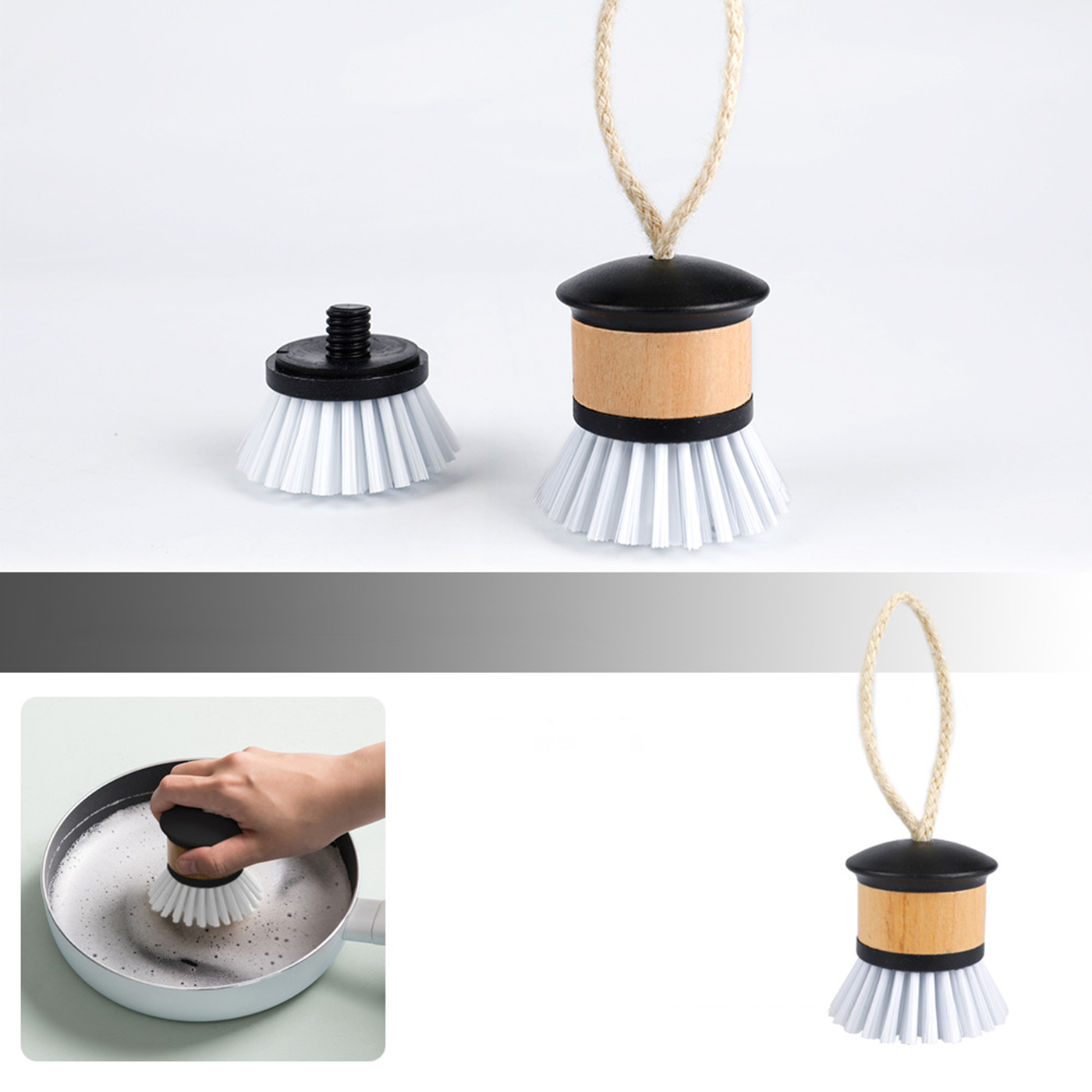 Kitchen Wooden Cleaning Scrubber3