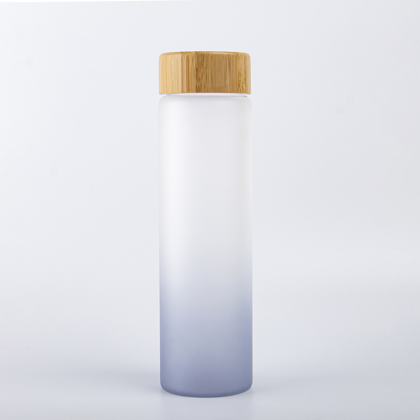 20 oz. Gradient Color Frosted Glass Water Bottle2