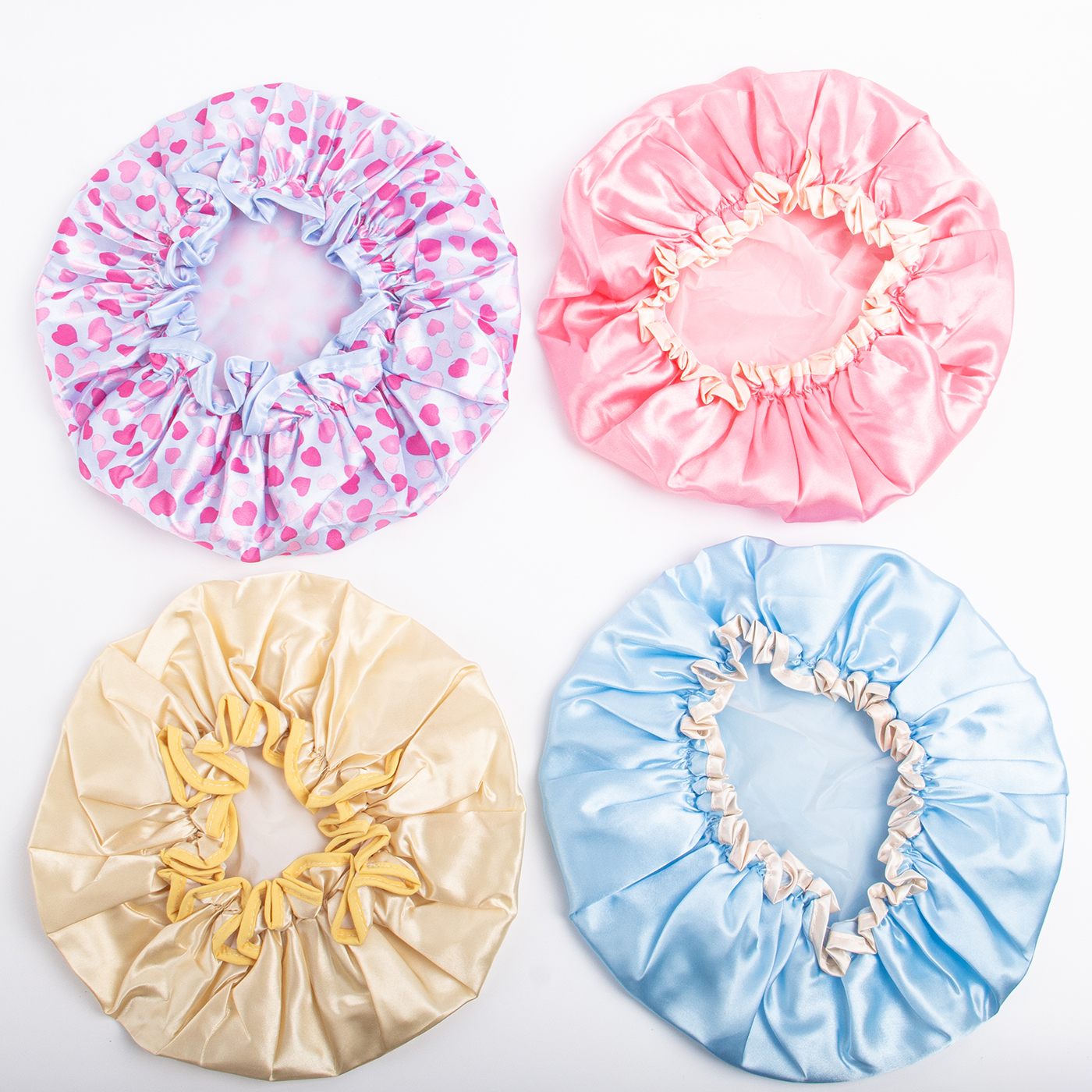 Double Layer Waterproof Shower Cap3