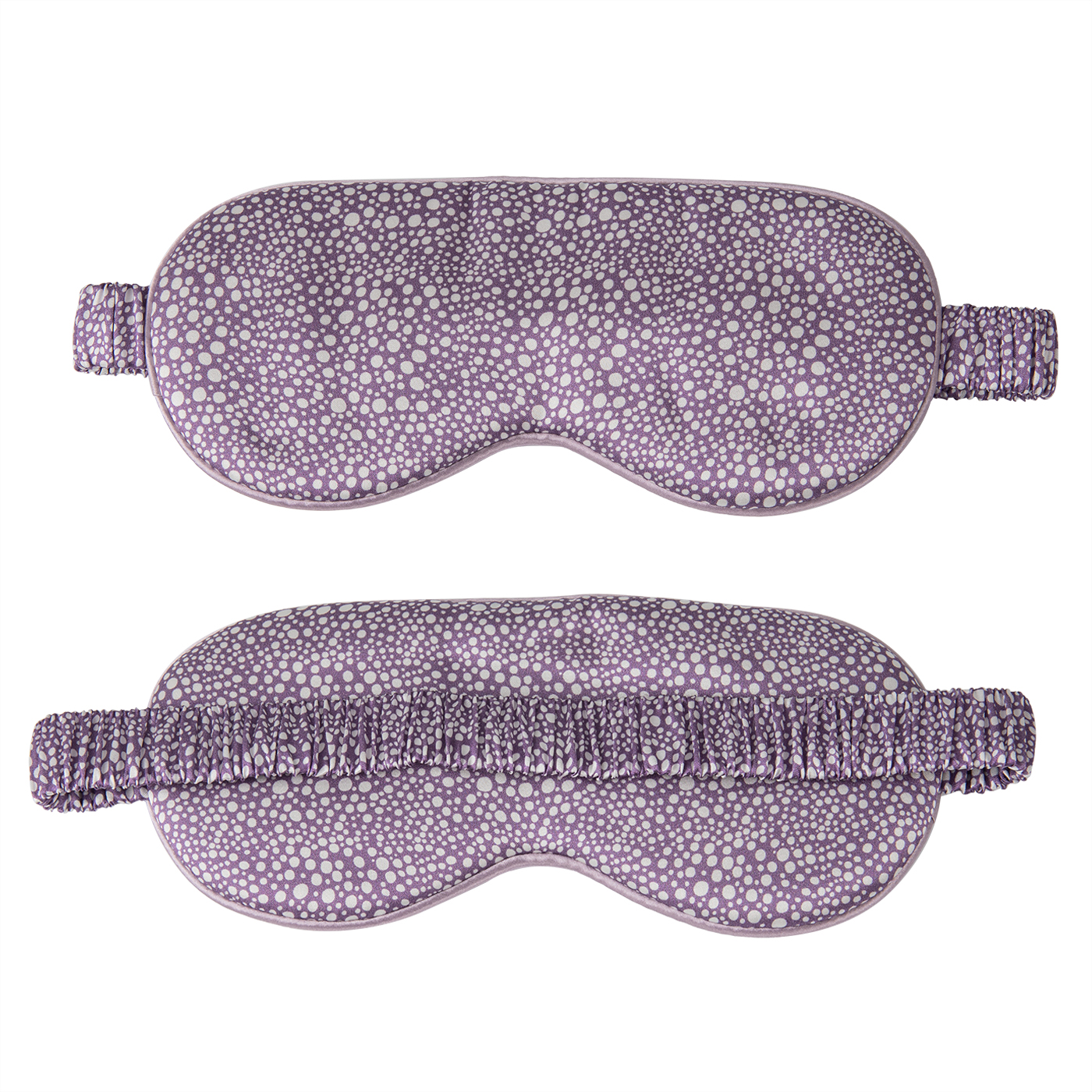 Polka Dot Print Silk Eye Mask2