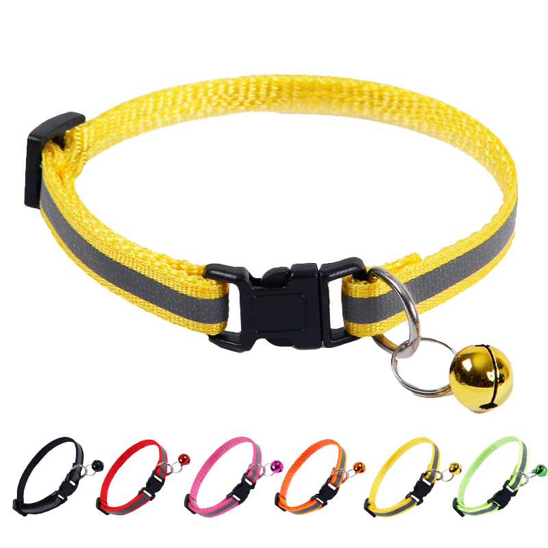 Haustierhalsband mit Glöckchen, reflektierend