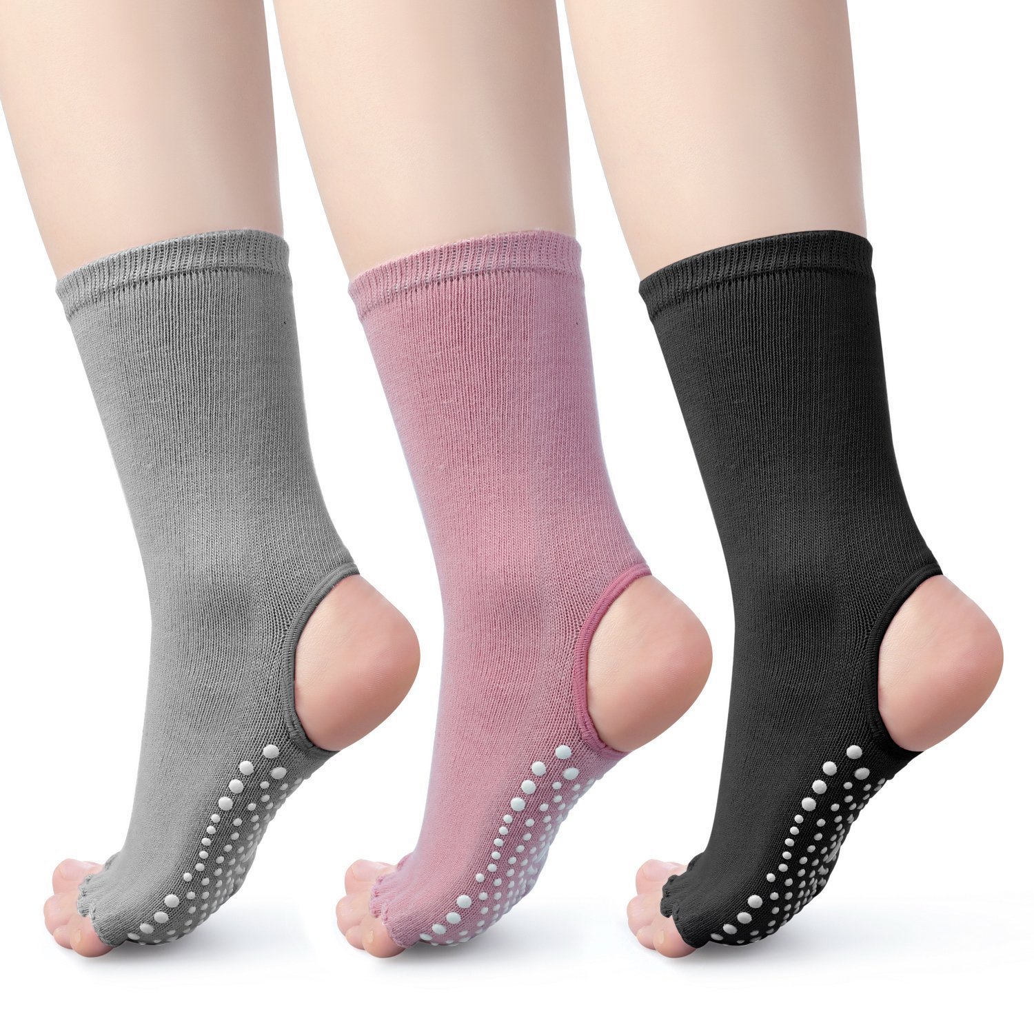 Personalized Toeless Yoga Socks 1