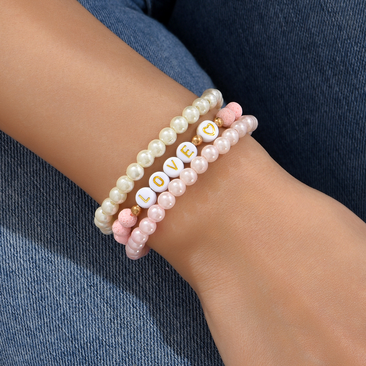 3Pcs Stretch Plastic Bracelet Set1