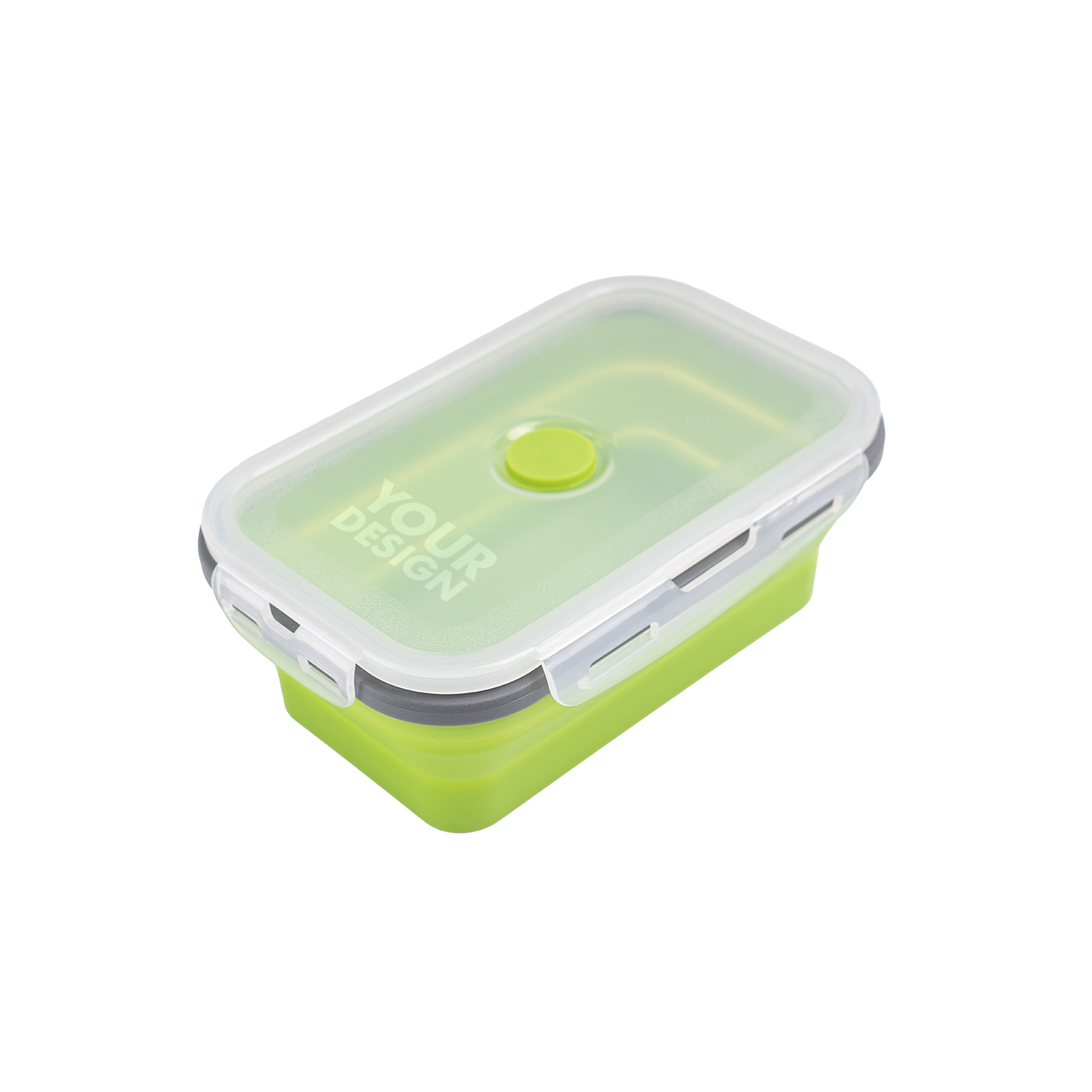 Silicone Folding Square Lunch Box1