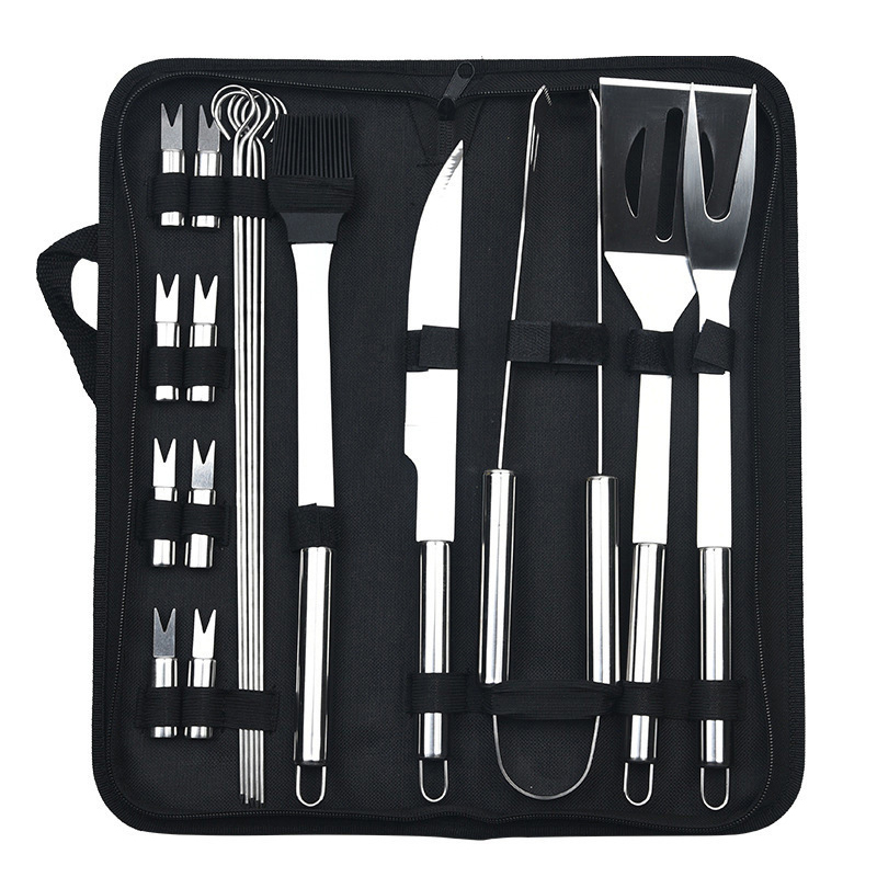 9Pcs Stainless Steel Barbecue Tool Set2