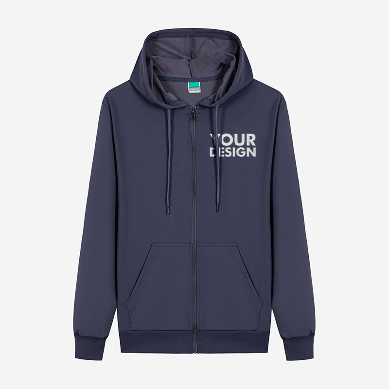 Custom Zip Up Hoodie Thin Jacket1