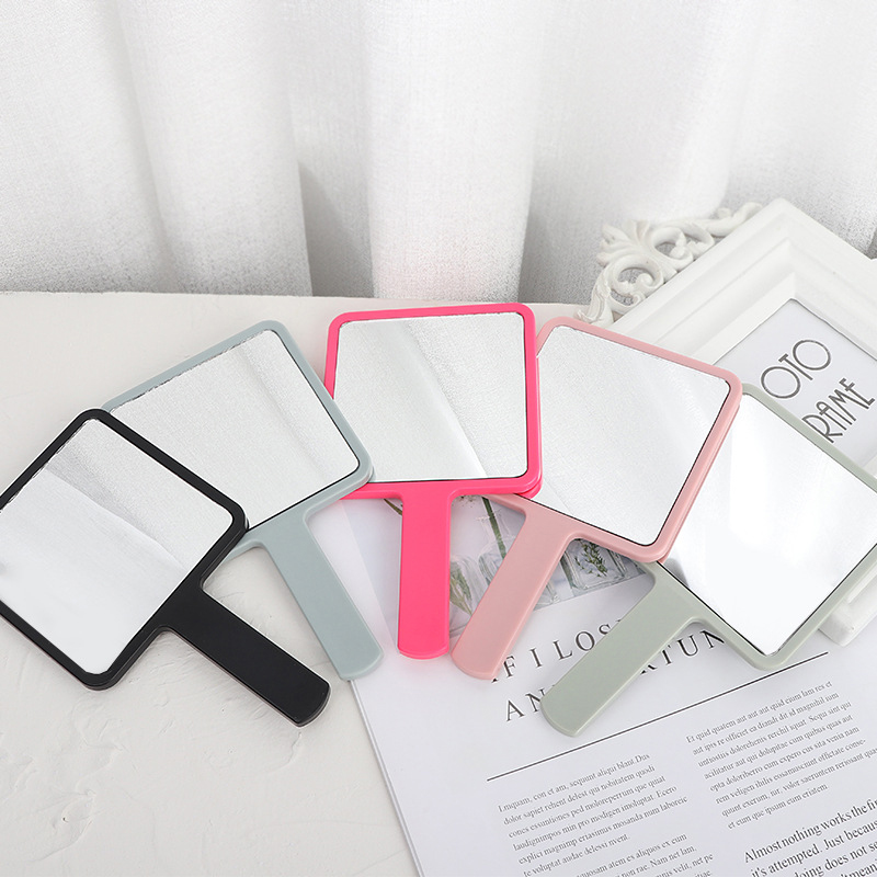 Square Shaped Makeup Handheld Mirror3